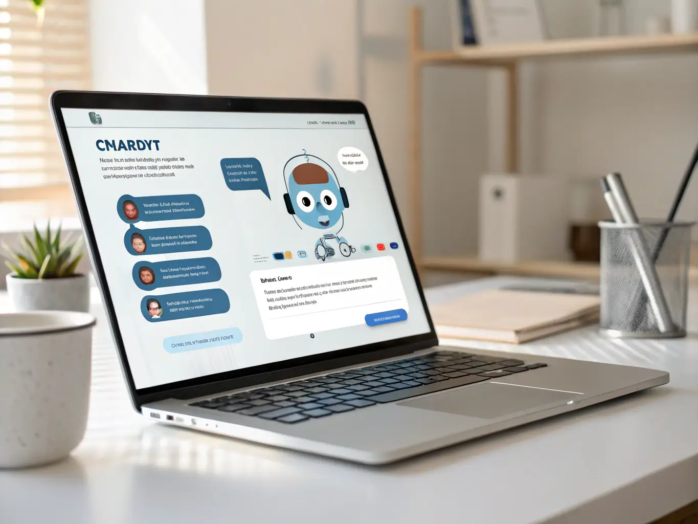 An image of a chatbot interface interacting with a customer on a website, illustrating Compass Solutions' AI-powered customer service chatbot.